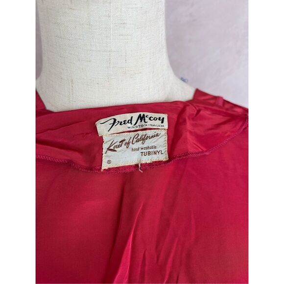 Vintage 1940s 1950s Pink Button Front Blouse Koret California - Picture 6 of 6